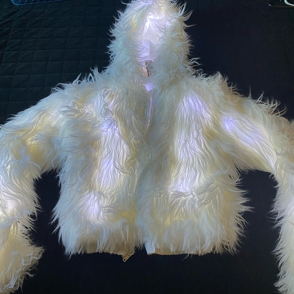 J valentine light up Faux Fur Jacket